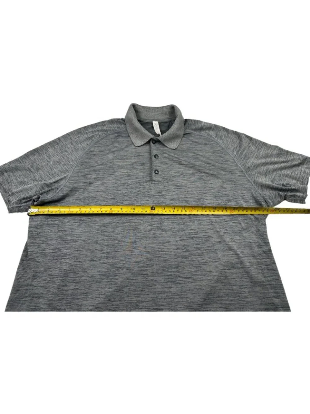 Lululemon Polo Shirt Metal Vent Tech Gray Athletic Gym Mens XXL
